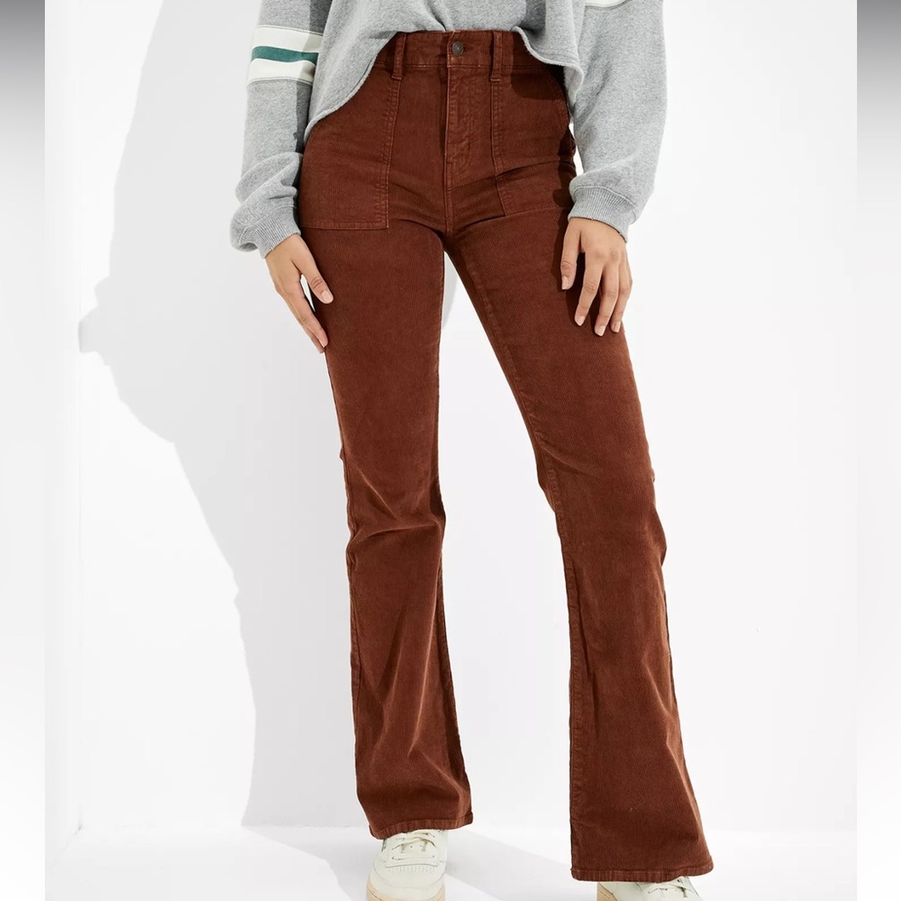 American Eagle Corduroy Super High-Waisted Flare Pant